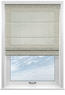 Siena Voile, Khaki Brown - Twist&Fit Roman Blind